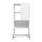 Manhattan Comfort Bowery Bookcase, White and Oak 308AMC157 - alternate 1